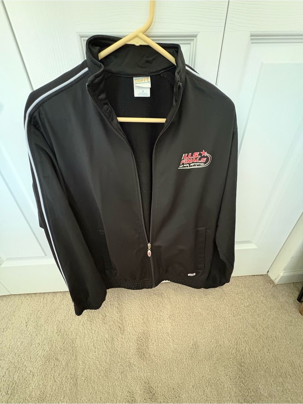 Soffe Black Jacket with Red & White U.S. Finals Champion Graphic